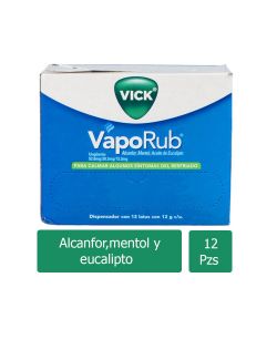 Vick Vaporub Ungüento Caja Con 12 Latas Con 12 g