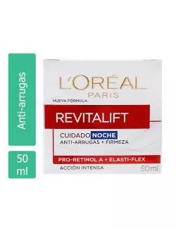 L´oreal Revitalift Crema Noche Caja Con Tarro Con 50 mL