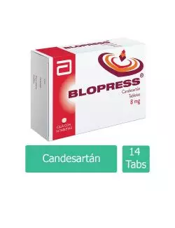 Blopress 8 mg Caja Con 14 Tabletas.