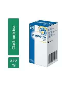 FRM-Klaricid 12 H Suspensión 250 mg Caja Con Frasco Con Granulo Para 60 mL - RX2