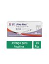 BD Ultra Fine Jeringa Para Insulina 0.3mL 31Gx8mm Caja Con 10 Piezas