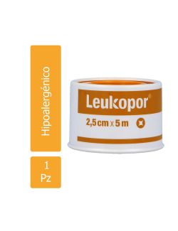 Leukopor Cinta Caja Con 1 Rollo 2.5cmx5m