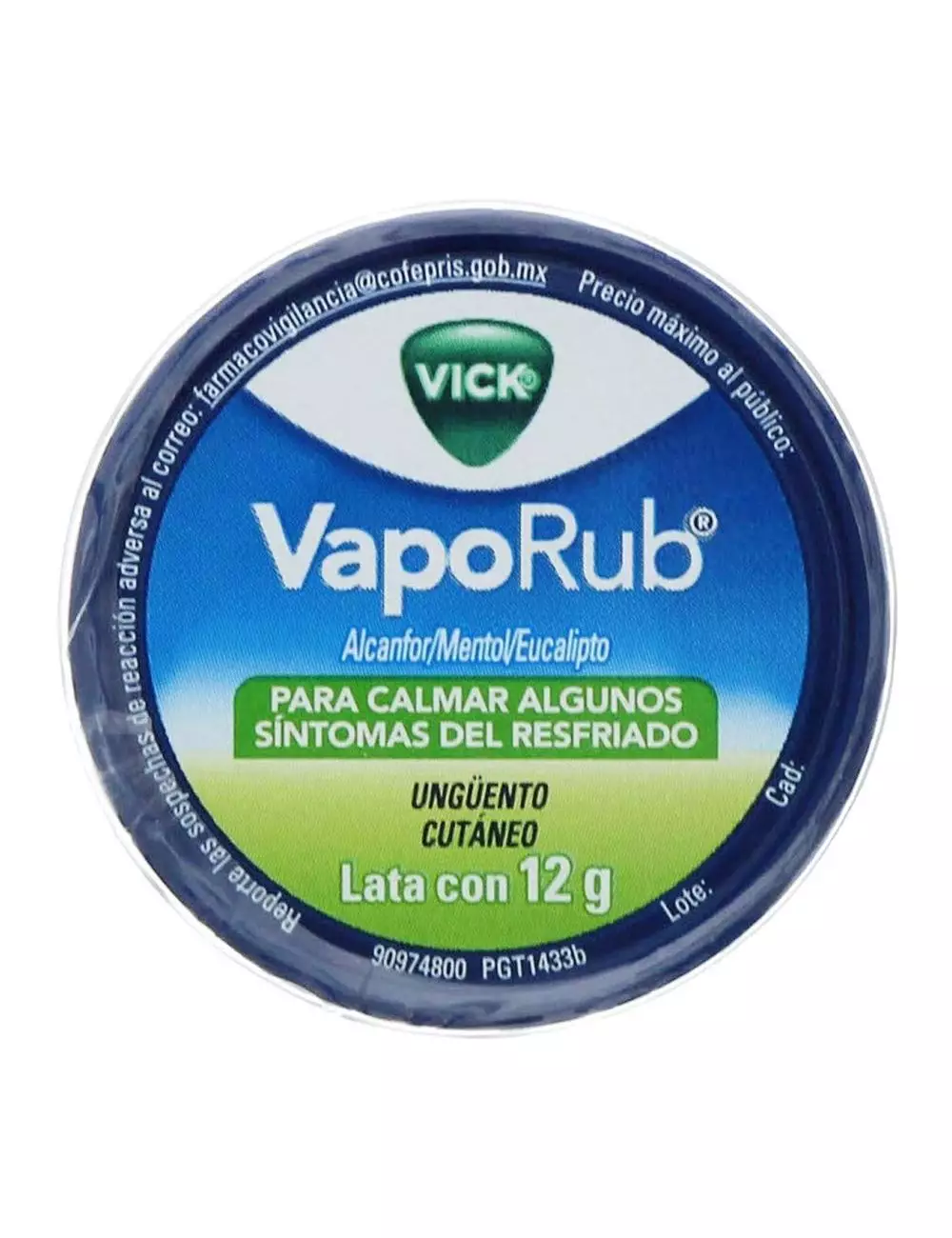 Vick VaPorub Ungüento Lata Con 12 g