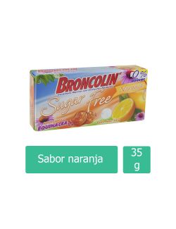 Broncolin Sugar Free Caja Con 35 g Sabor Naranja