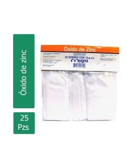 Oxido De Zinc Empaque Con 25 Sobres Con 10 g