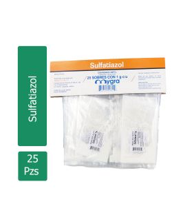 Sulfatiazol Polvo Paquete Con 25 Sobres Con 1 gr