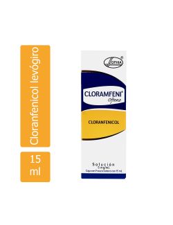 Cloramfeni Ofteno 5 Mg Solución Oftálmica Frasco Con 15 mL RX2 RX3