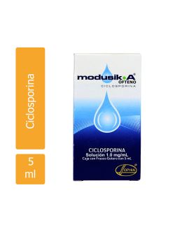 Modusik A 1 mg / mL Solución Oftálmica Caja Con Frasco Gotero Con 5 mL