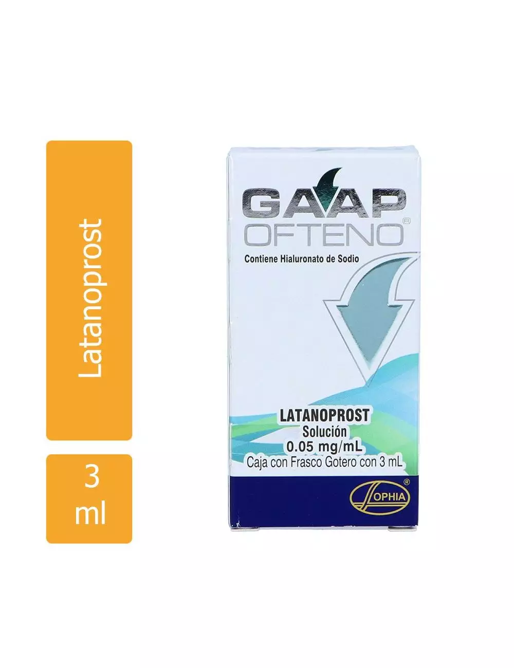 GAAP OFTENO® 0.05 mg/mL - Caja con frasco gotero de 3 mL | Hialuronato de sodio | Sophia