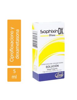 Sophixin DX Ofteno 3mg/1mg/mL Caja Con Frasco Gotero Con 5 mL - RX
