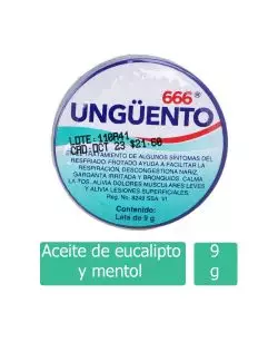 666 Ungüento Lata Con 9 g