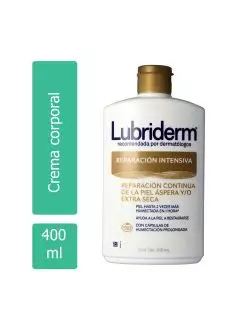 Crema Lubriderm Reparación Intensiva Piel Seca Botella Con 400 mL