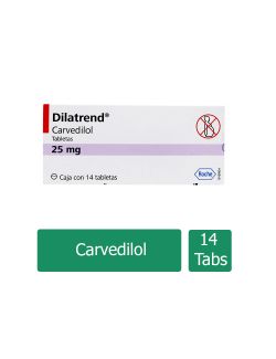 Dilatrend 25 mg Caja Con 14 Tabletas