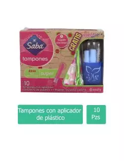 Tampones Saba Caja Con 10 Piezas