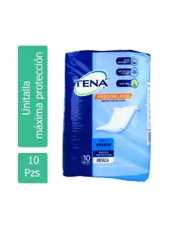 Protector De Cama Tena Predoblado Paquete Con 10 Piezas