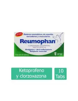 Reumophan 250 mg/50 mg 10 Tabletas