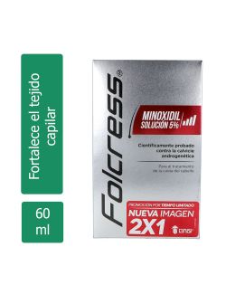 Folcress 5% Solución Botellas Con 60 mL - 2X1