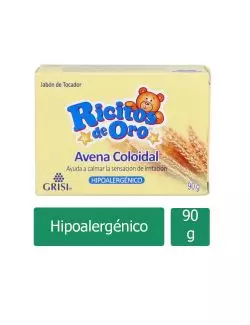 Jabón Ricitos De Oro Avena Coloidal Barra Con 90g Hipoalergénico