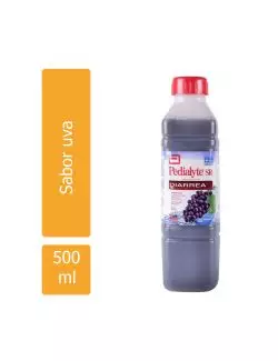 FRM-Pedialyte SR 60 Frasco Con 500 mL Sabor Uva