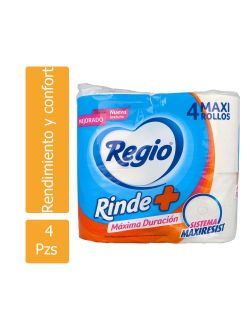 Regio Rinde+ Paquete Con 4 Mega Rollos