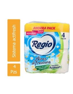 Papel Higiénico Regio Aires de Frescura 4 Rollos