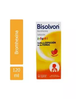 Bisolvon Infantil Jarabe Frasco con 120 mL Sabor Fresa