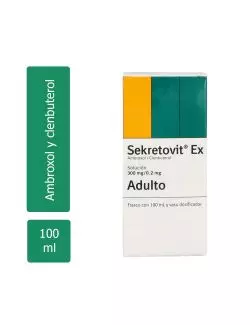 Sekretovit-Ex Adulto Solución 300mg/0.2mg Caja Con Frasco Con 100mL