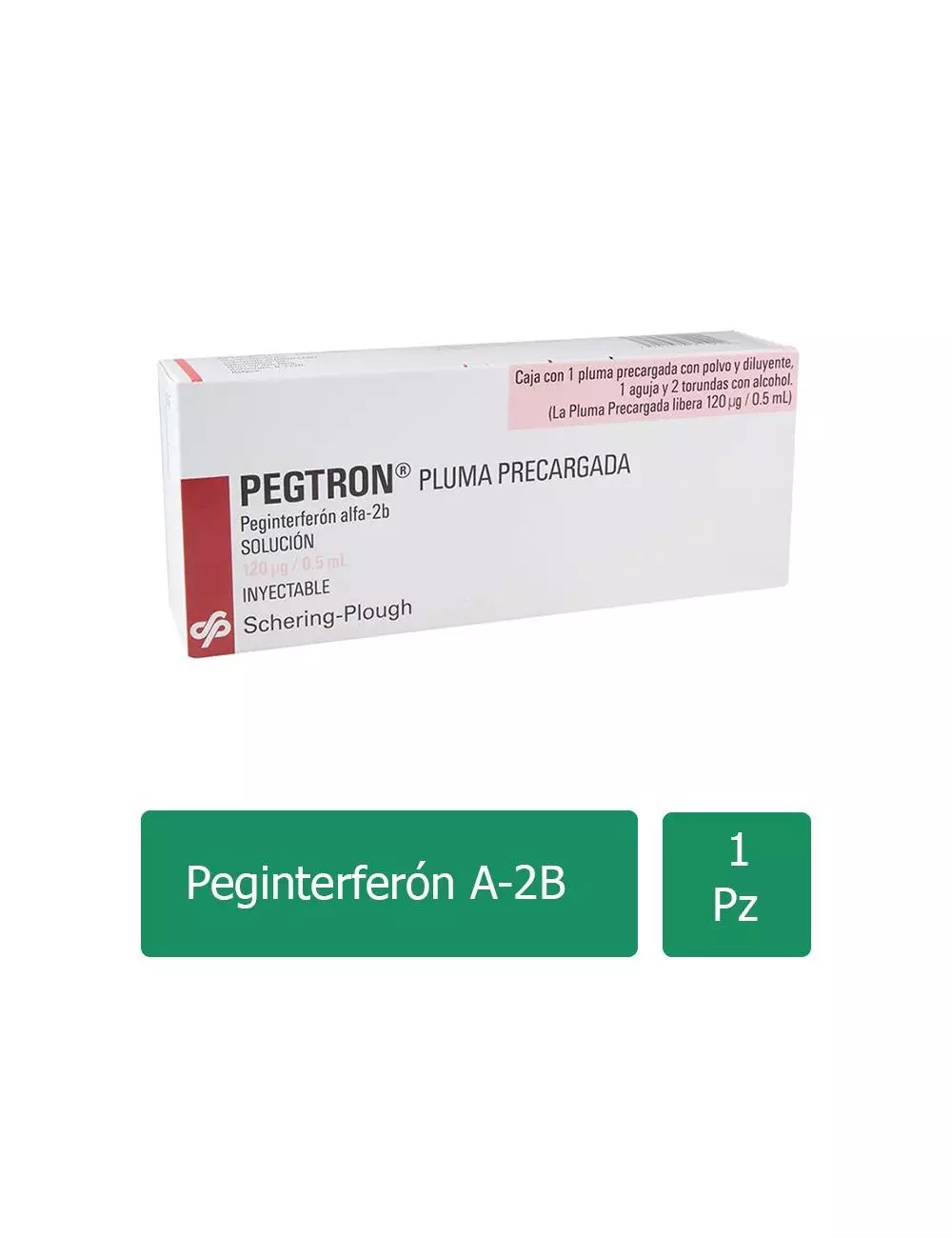 PEGTRON® 120µg/0.5ml (Peginterferón alfa-2b) - Pluma PreCargada Completa - Schering-Plough RX3