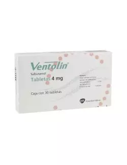 Ventolin 4 mg Caja Con 30 Tabletas