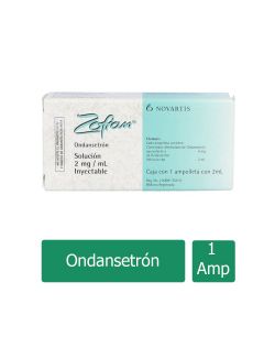 Zofrán Solución 2mg/mL Caja Con 1 Ampolleta Con 2mL