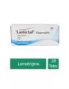 Lamictal Dispersable 5 mg Caja Con 28 Tabletas Sabor Grosella