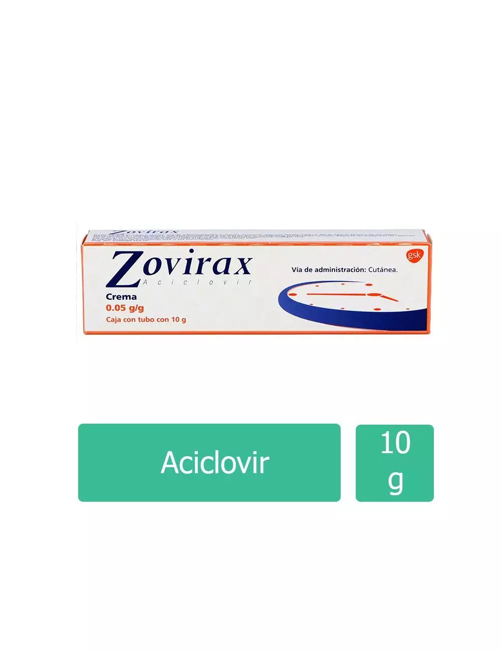 Zovarix® 0.05g - Crema 10g | Aciclovir | GSK