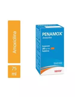 Penamox Suspensión Pediátrica 250mg/5mL Caja Con Frasco Con 75mL -RX2