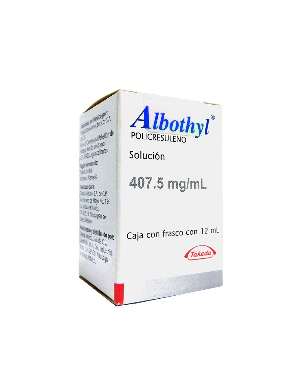 Albothyl Solución 407.5mg/mL Caja Con Frasco Con 12mL