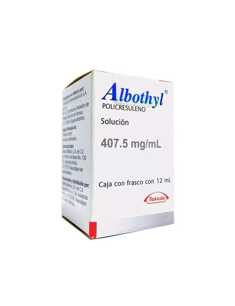 Albothyl Solución 407.5mg/mL Caja Con Frasco Con 12mL