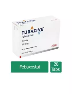 Turazive 80 mg Caja Con 28 Tabletas