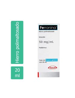 Ferranina Solución 5 g / 100 mL Caja Con Frasco Gotero Con 20 mL