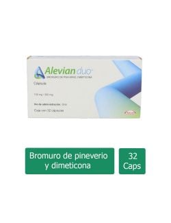 Alevian Duo® 100 mg/300 mg - Caja con 32 Cápsulas | Bromuro de Pinaverio/Dimeticona | Takeda