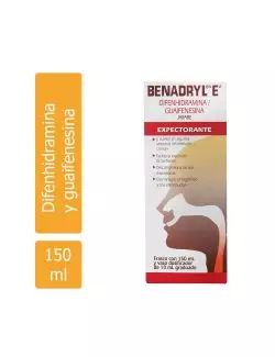 Benadryl E Jarabe Caja Con Frasco Con 150mL