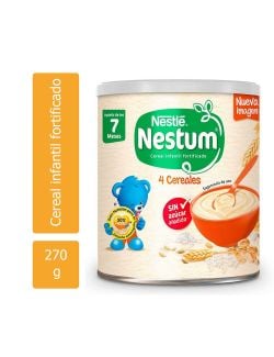 Nestum Cereal 4 Cereales Fase 2 Lata Con 270 g