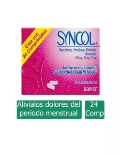 Syncol 500 mg/25 mg/15 mg  24 Comprimidos