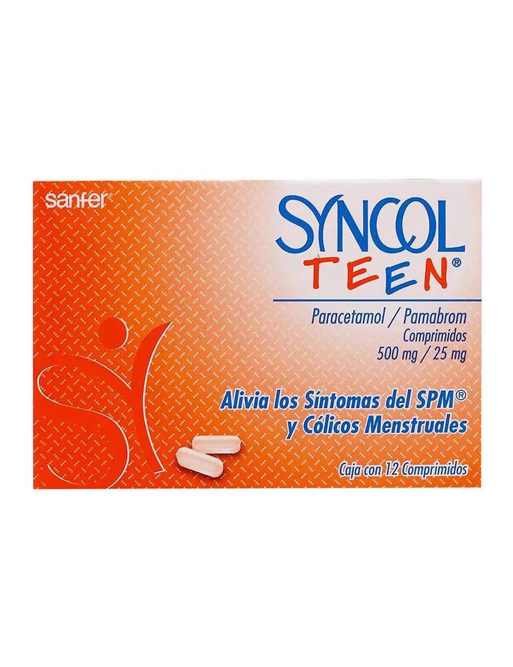 Syncol Teen 500 mg/25 mg 12 Comprimidos