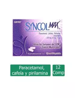 Syncol Max 650 mg/60 mg/15 mg 12 Comprimidos