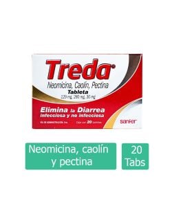 Treda 129 mg / 280 mg / 30 mg Caja Con 20 Tabletas