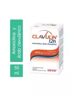 Clavulin 12 H Suspensión Caja Con Frasco Con Polvo Para 50 mL - RX2