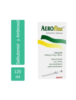 Aeroflux Solución Caja Con Frasco Con 120 mL Dosificador y Pipeta