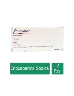 Clexane 60 mg Solución Caja Con 2 Jeringas Con 0.6 mL - RX