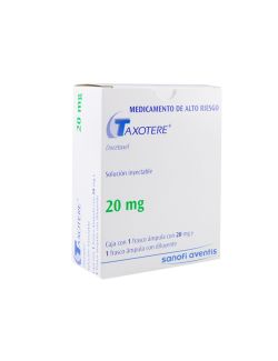 Taxotere 20 mg Frasco Ámpula De 1.5 mL RX3