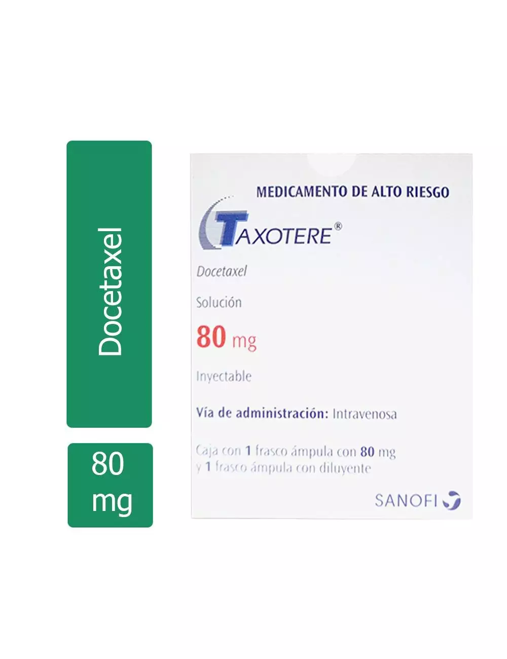TAXOTERE® (Docetaxel) 80 mg - Caja con 1 Frasco Ámpula + Diluyente - Sanofi - RX3