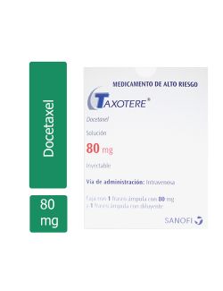 Taxotere 80 mg Solución Inyectable Caja Con 1 Frasco Ámpula RX3